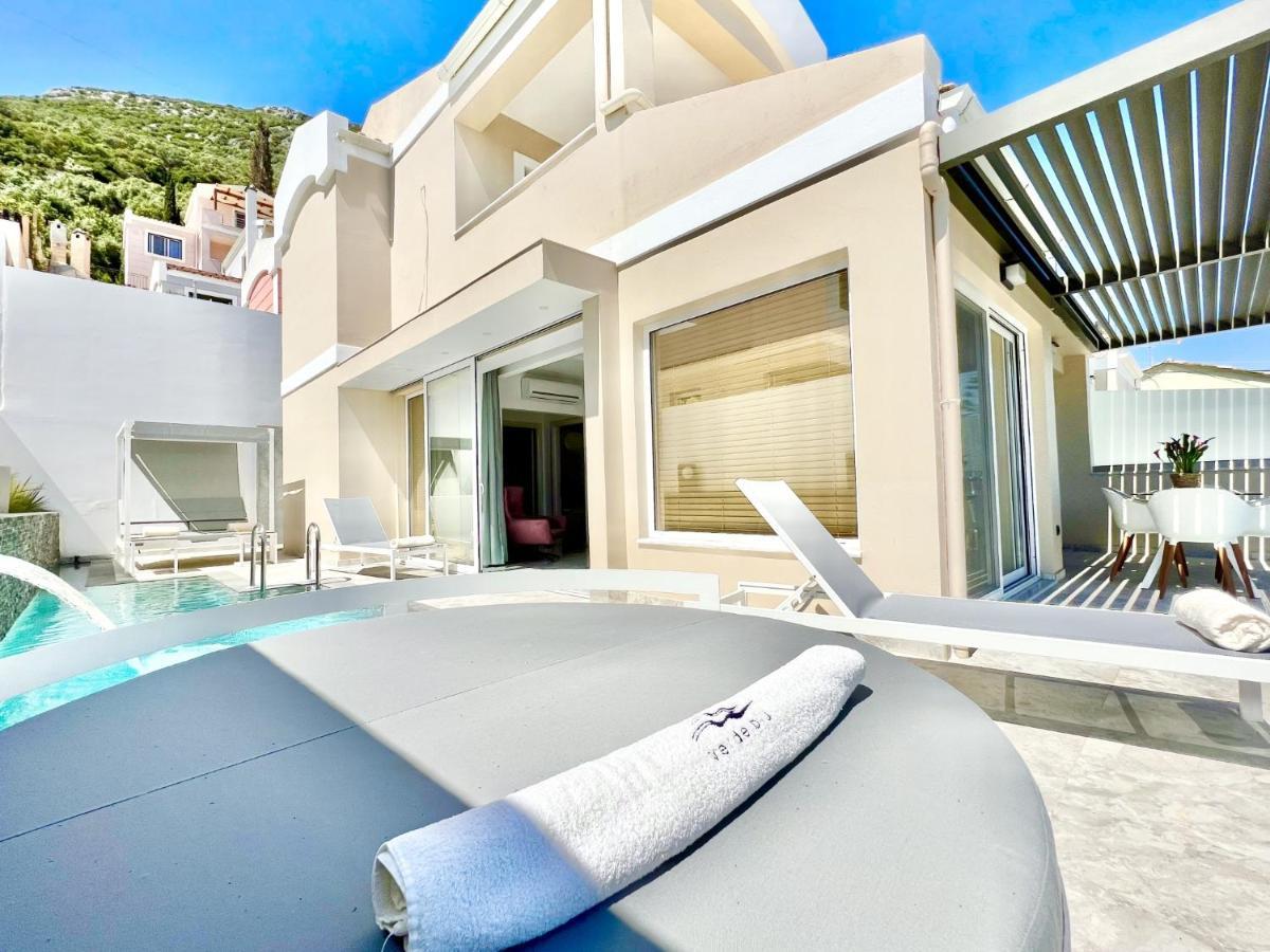 Luxury Villa Barbati Sun With Private Pool By Dadovillas Kültér fotó