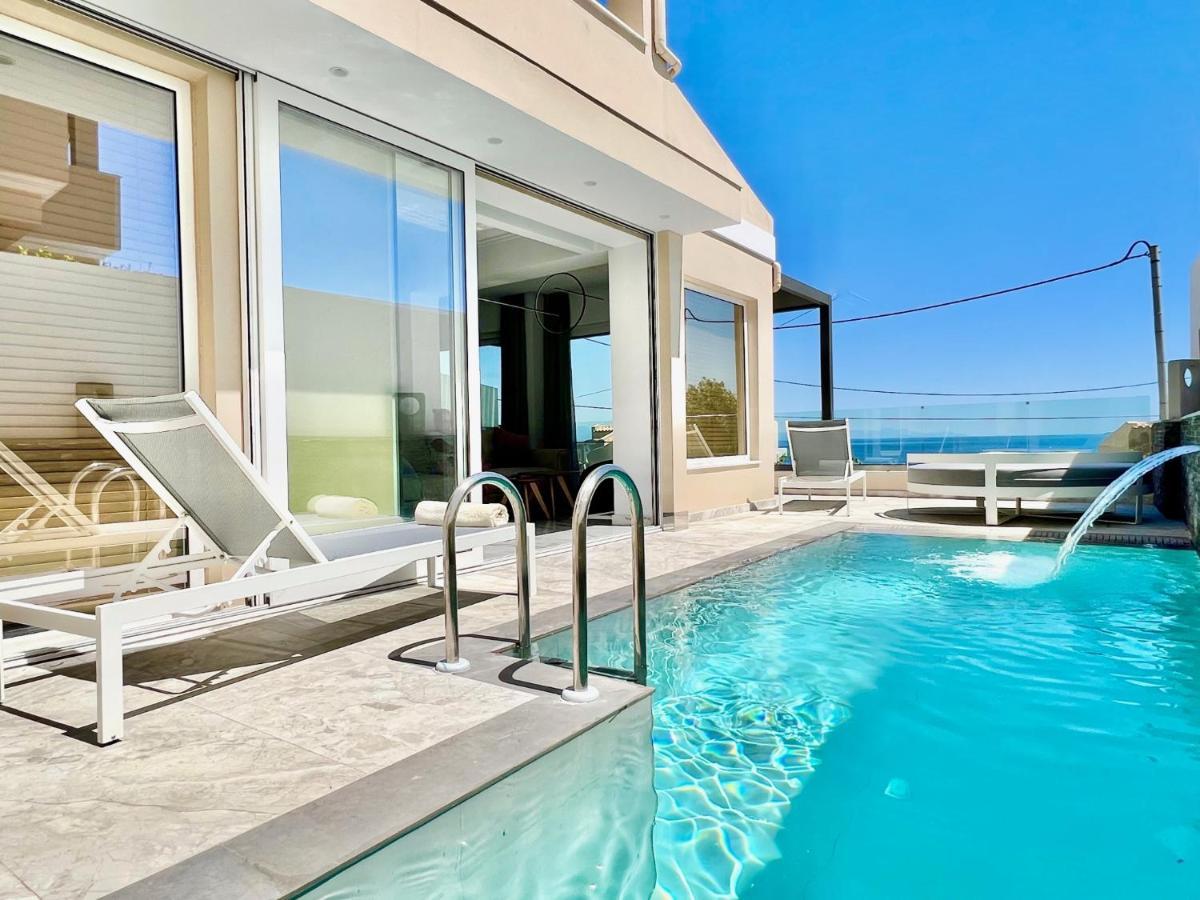 Luxury Villa Barbati Sun With Private Pool By Dadovillas Kültér fotó