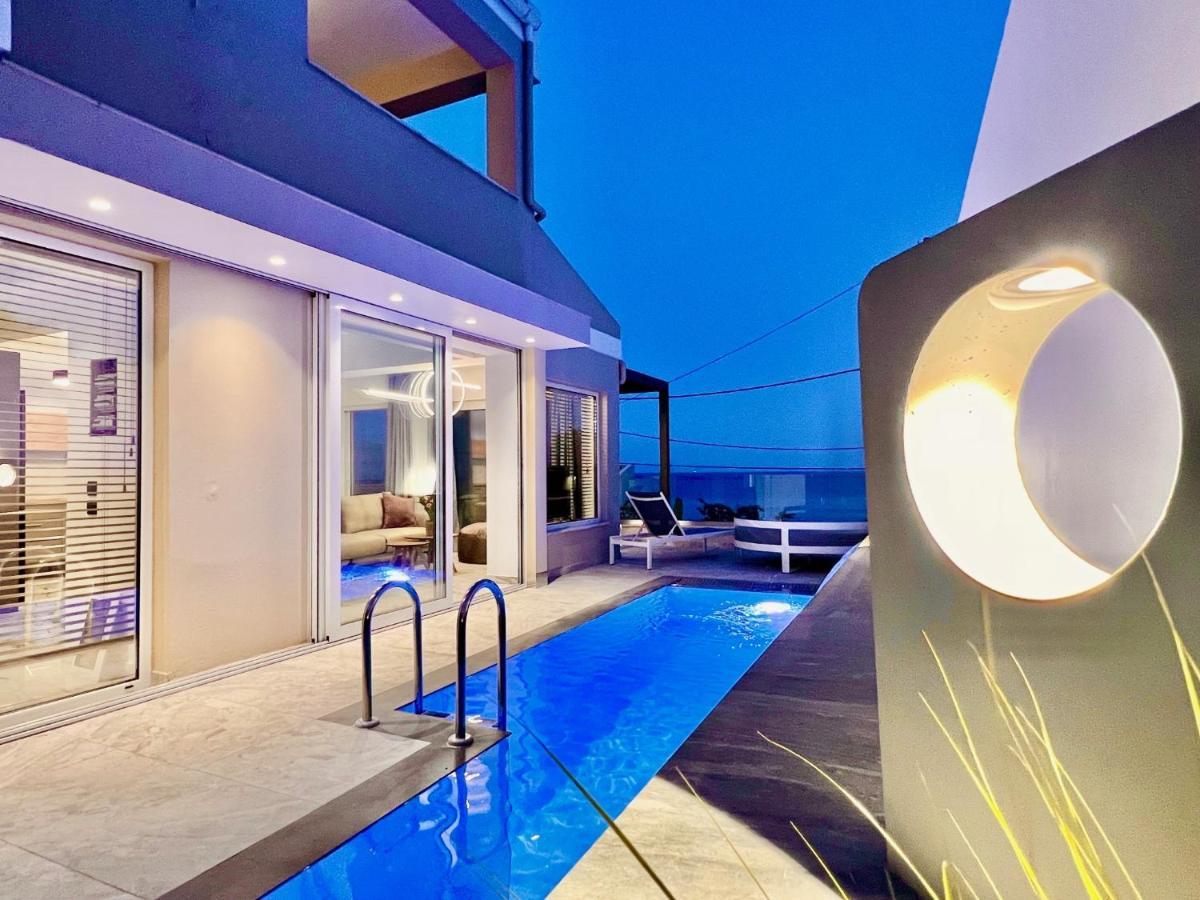 Luxury Villa Barbati Sun With Private Pool By Dadovillas Kültér fotó